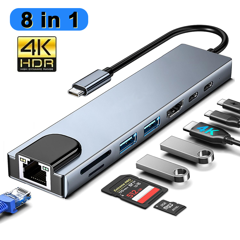 Home Assistant Sd - 8 In 1 USB Type C