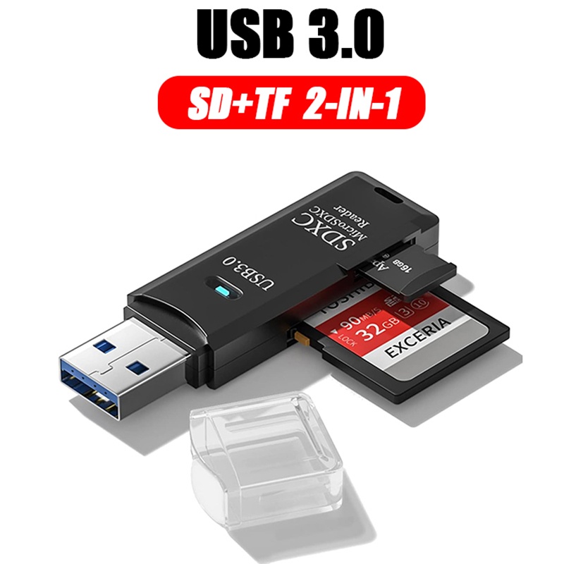 Home Assistant Sd - 2in1 USB 3.0カードリーダー ポータブルマイクロSDカードリーダー USB 3.0アダプター