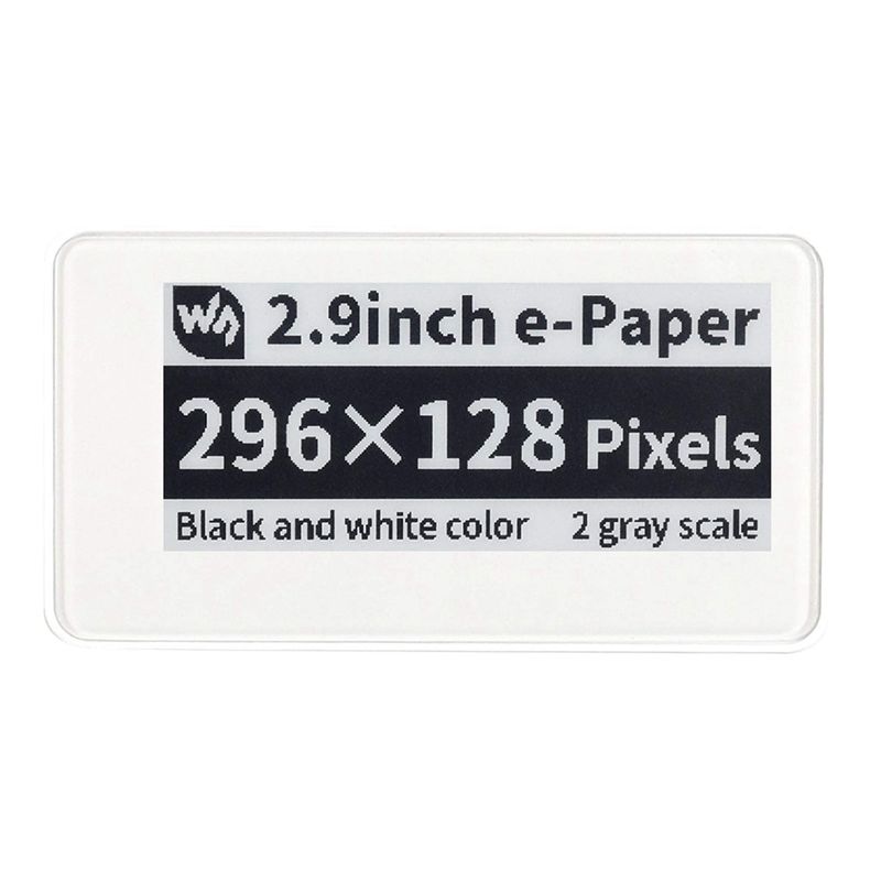 Display Epaper 2.9 - Waveshare 2.9 インチワイヤレス電源式電子ペーパー Eink E Paper