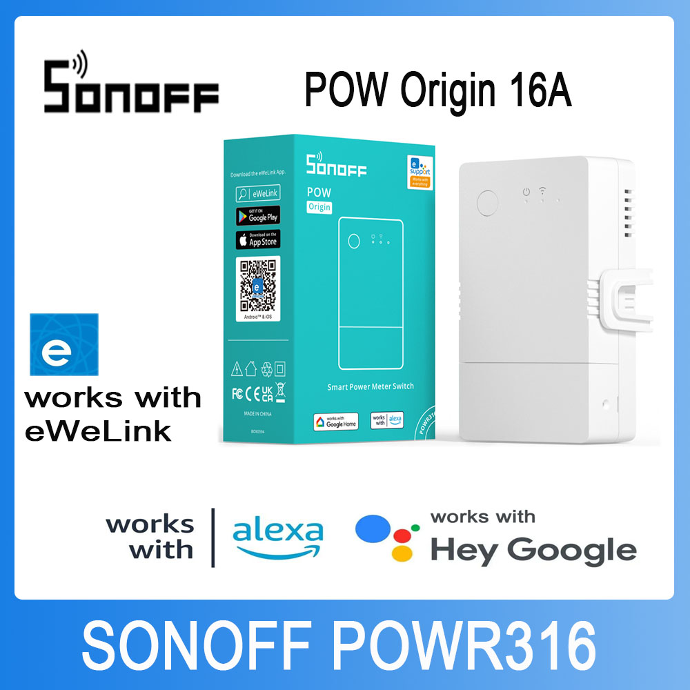 Sonoff Basic Switch - SONOFF POWR316 Pow Origin スマートパワーメータースイッチ 16A