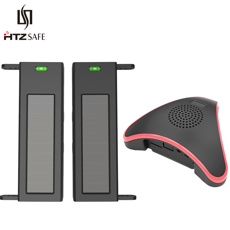 Home Automation System Diy - HTZSAFE ソーラービームセンサー私道警報システム - 400 メートルのワイヤレス範囲 -