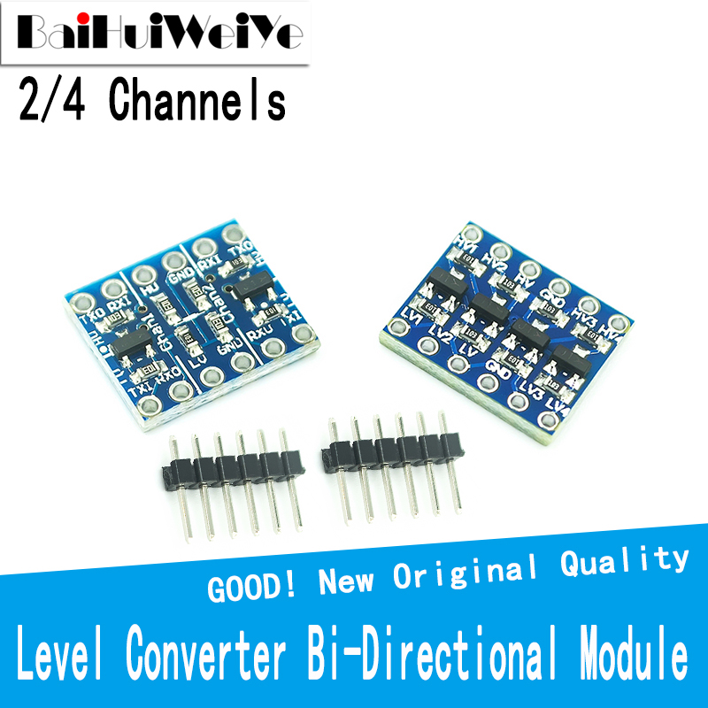 Level Shifter 3.3V - 10個2チャンネル4チャンネルiici2cロジックレベルコンバーター双方向モジュール3.3v〜5v arduino用シフター