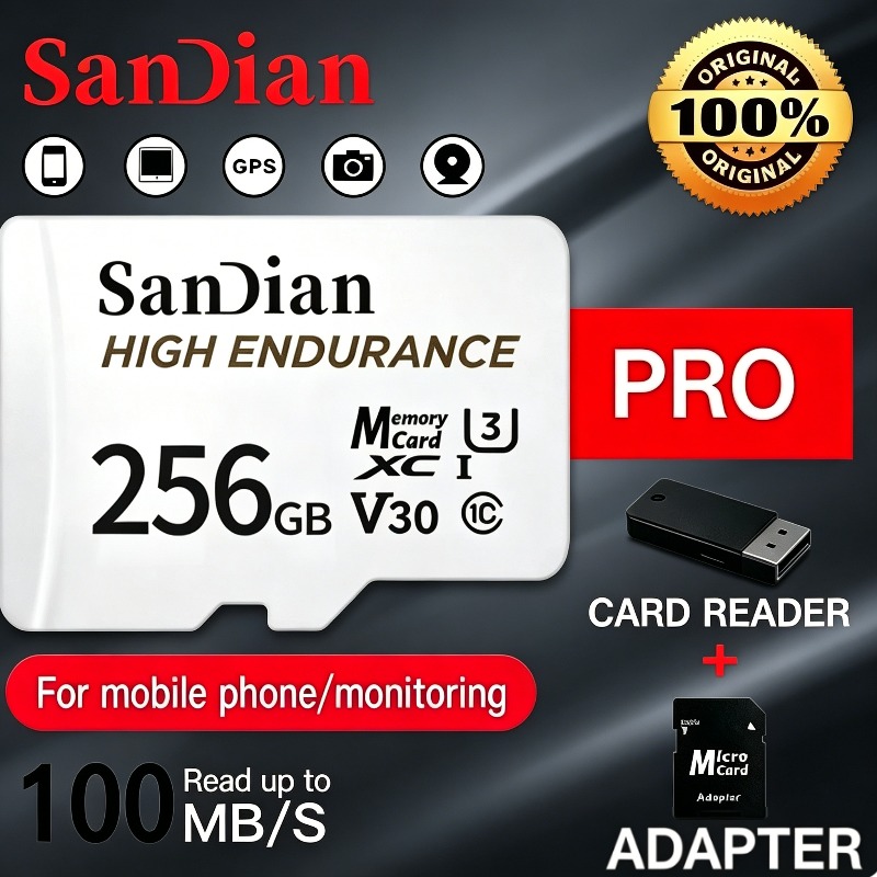 Home Assistant Sd - SANDIANプロフェッショナルメモリカード ドライブレコーダーまたは家庭用監視カメラ用 128GB 高速耐久性マイクロTF SDカード V30