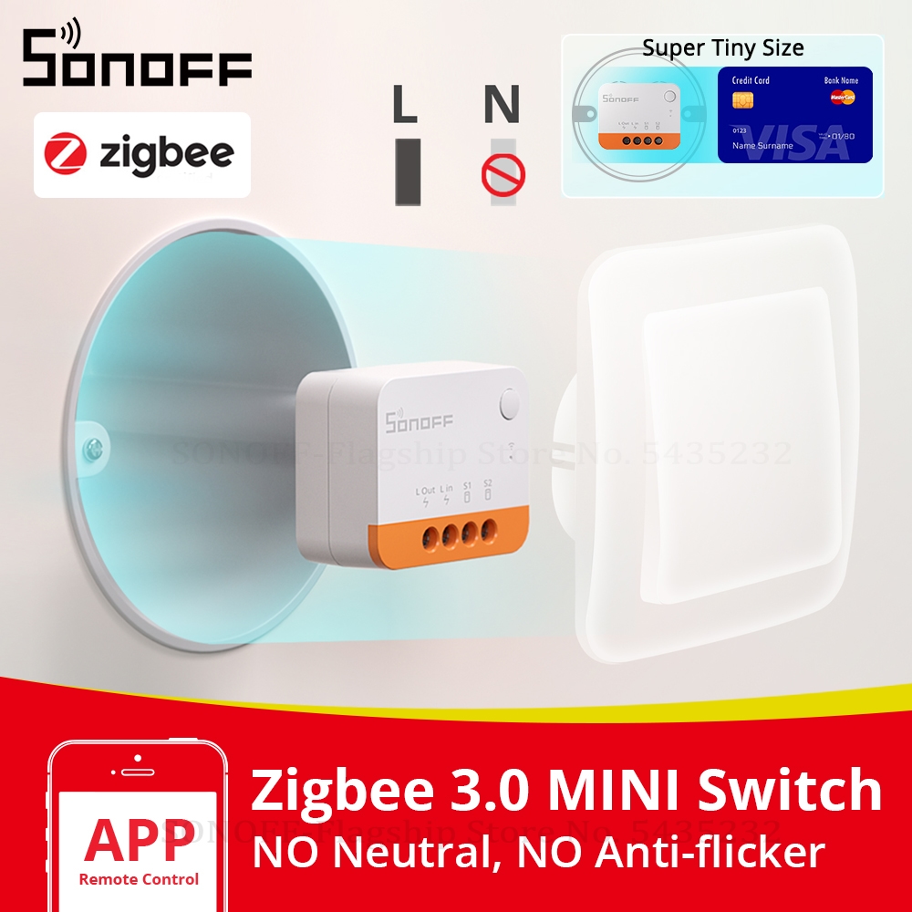 Sonoff Basic Switch - Sonoff zbminil2中性線不要zigbeeスマートスイッチミニサポート2ウェイコントロールewelinkアプリはGoogleホームalexa
