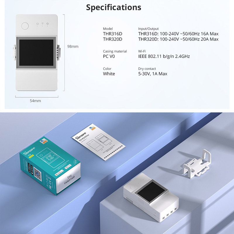 Sonoff Basic Switch - SONOFF POW Elite WiFiスマートパワーメータースイッチ ワイヤレススマートライトスイッチ 16A