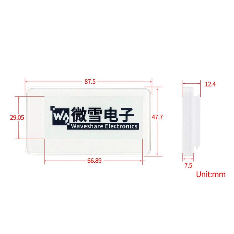 Waveshare 2.9 インチワイヤレス電源式電子ペーパ - Display Epaper 2.9 のレビューと価格