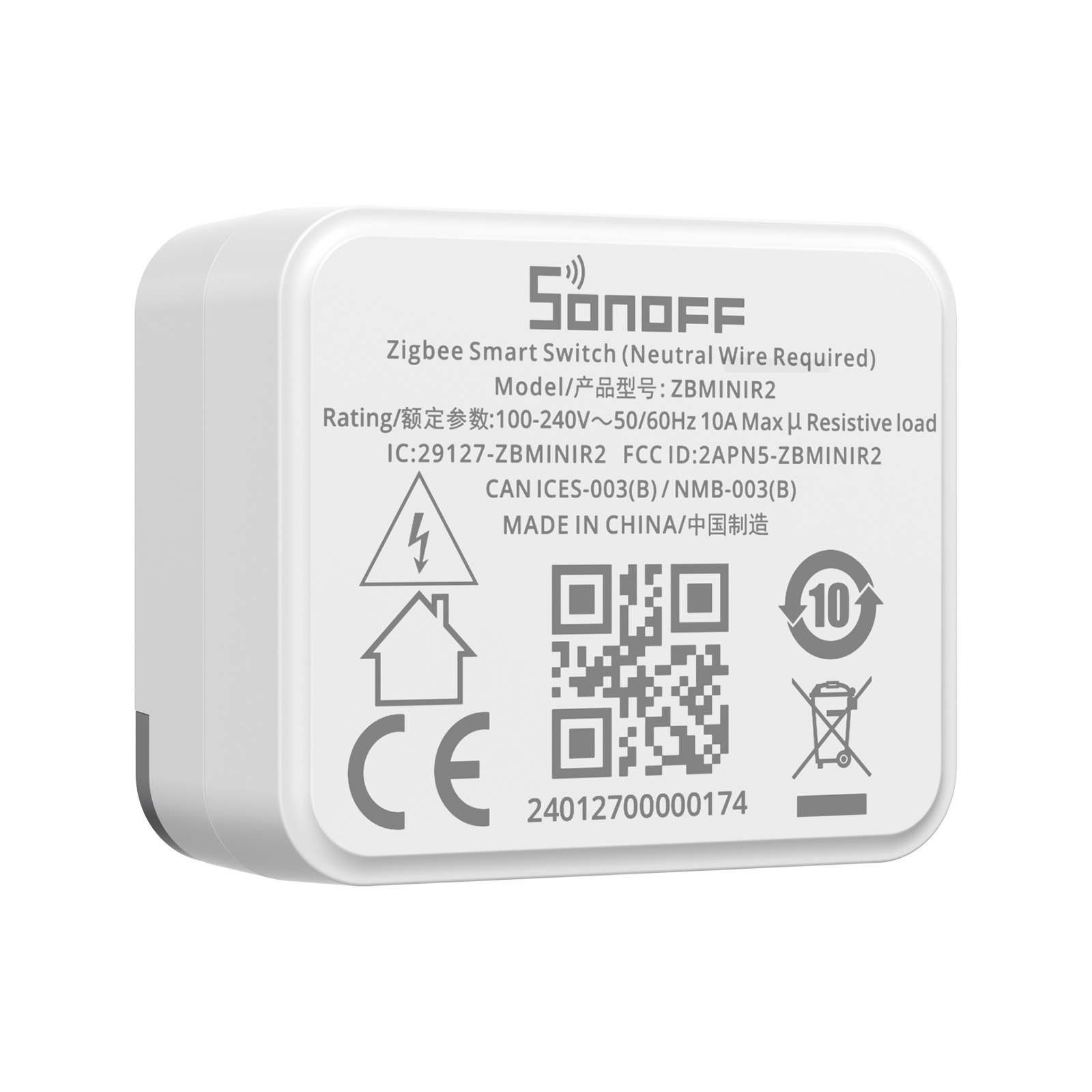SONOFF ZBMinir2 Zigbeeスマートスイッチ - Sonoff Basic Switch のレビューと価格