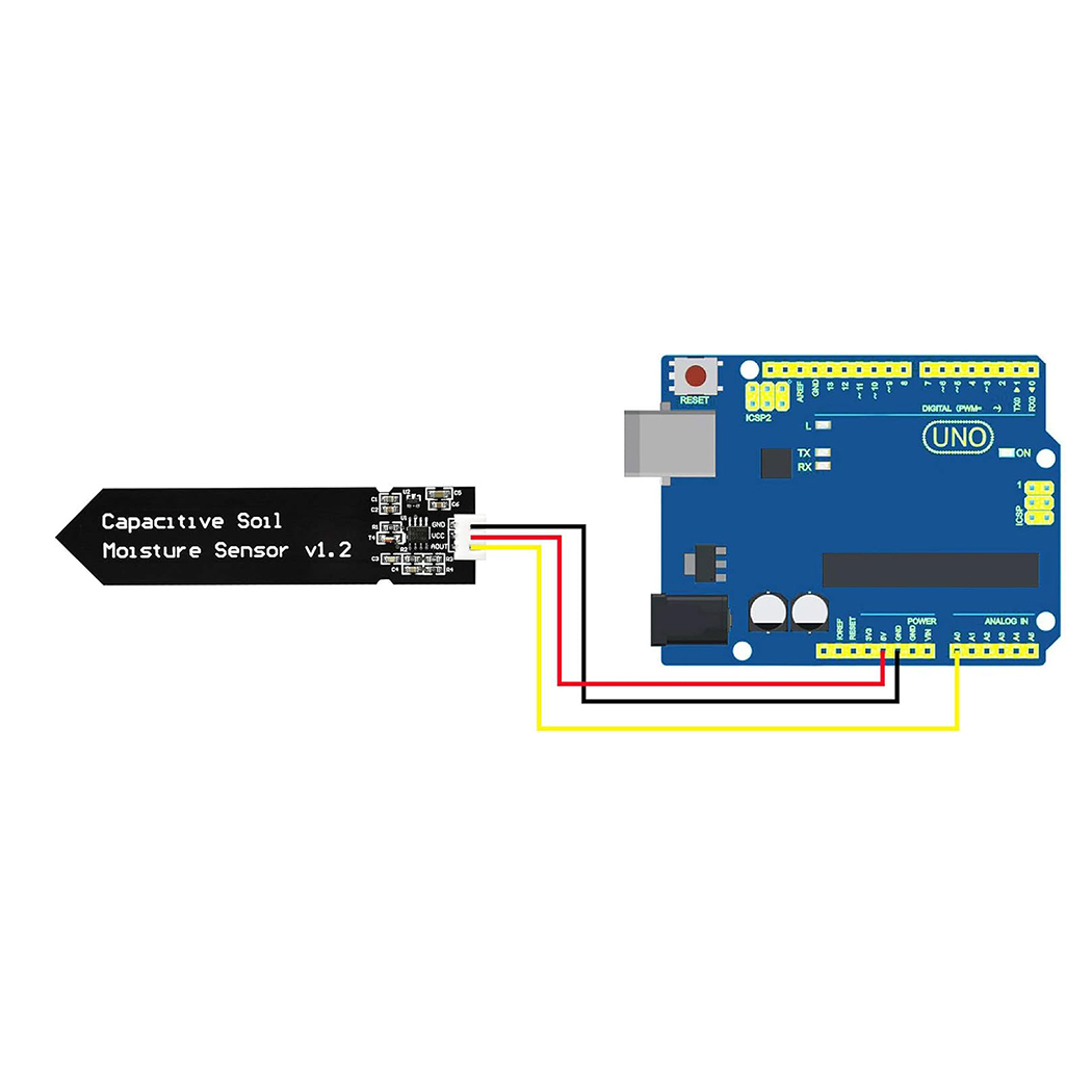 容量性土壌水分センサーモジュール耐腐食性水分検出庭の水やりA - Home Automation Arduino のレビューと価格