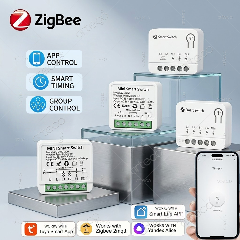 Tuya Zigbee ミニ DIY スマート スイッチ モ - Home Automation Diy のレビューと価格