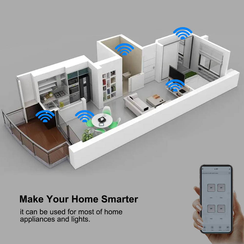 4CH Wifi / Zigbee スマートリレーDIYモジ - Home Automation Diy のレビューと価格