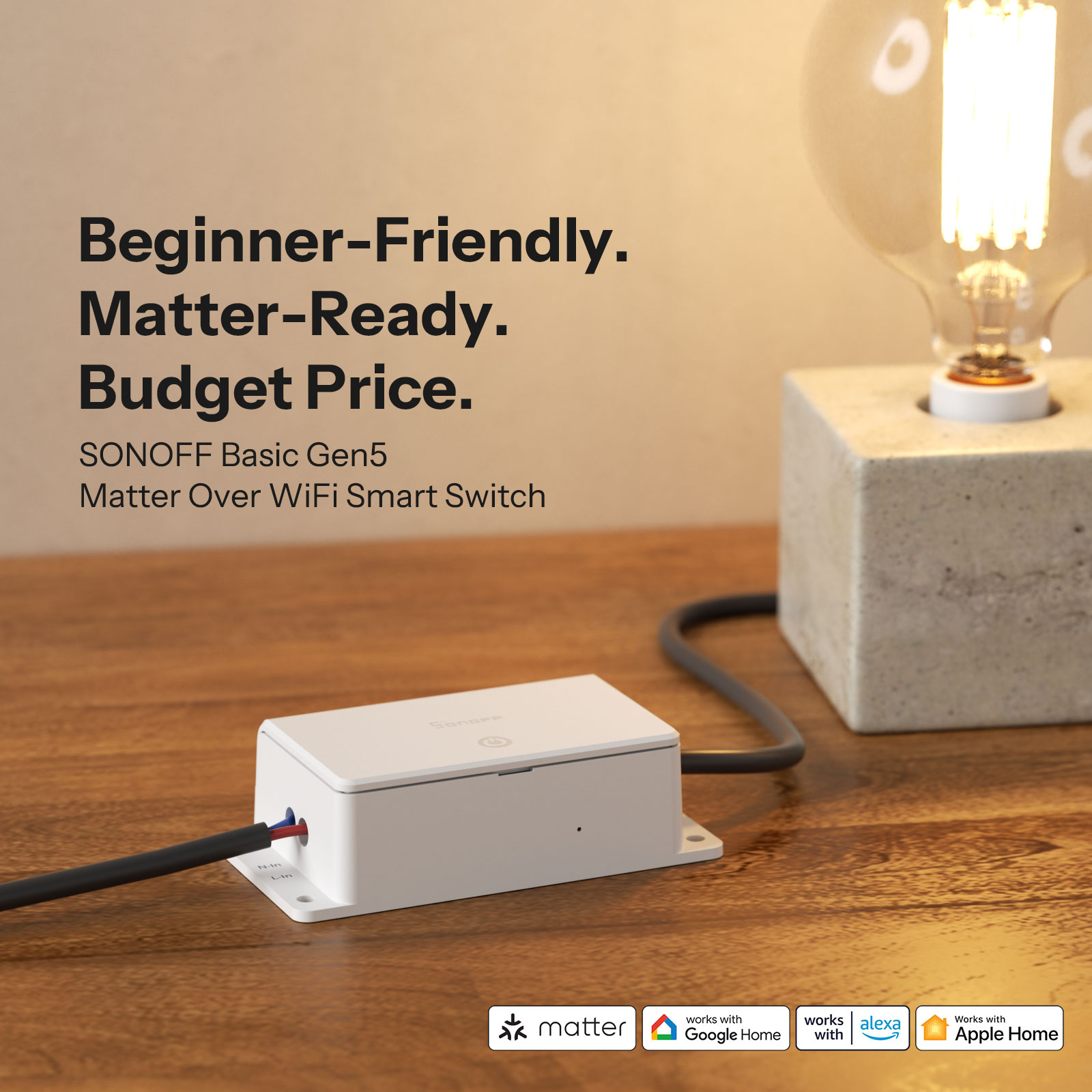 SONOFF BASIC-1GS Gen5 Matter W - Sonoff Basic Switch のレビューと価格
