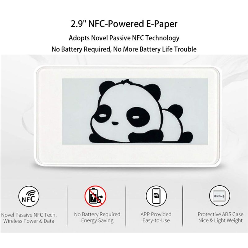 A49T 2.9 インチワイヤレス NFC 搭載 EPape - Display Epaper 2.9 のレビューと価格