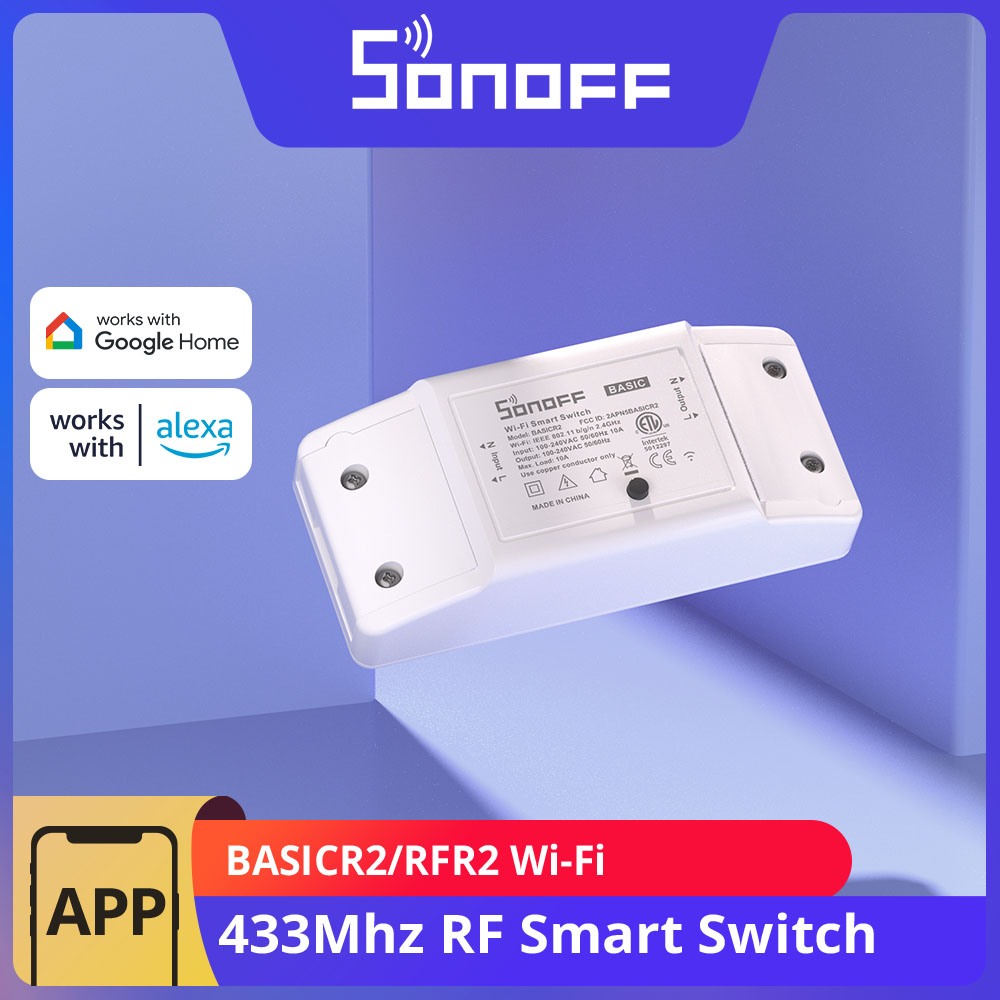 SONOFF BASICR2 RFR2 Wi-Fi 433M - Sonoff Basic Switch のレビューと価格