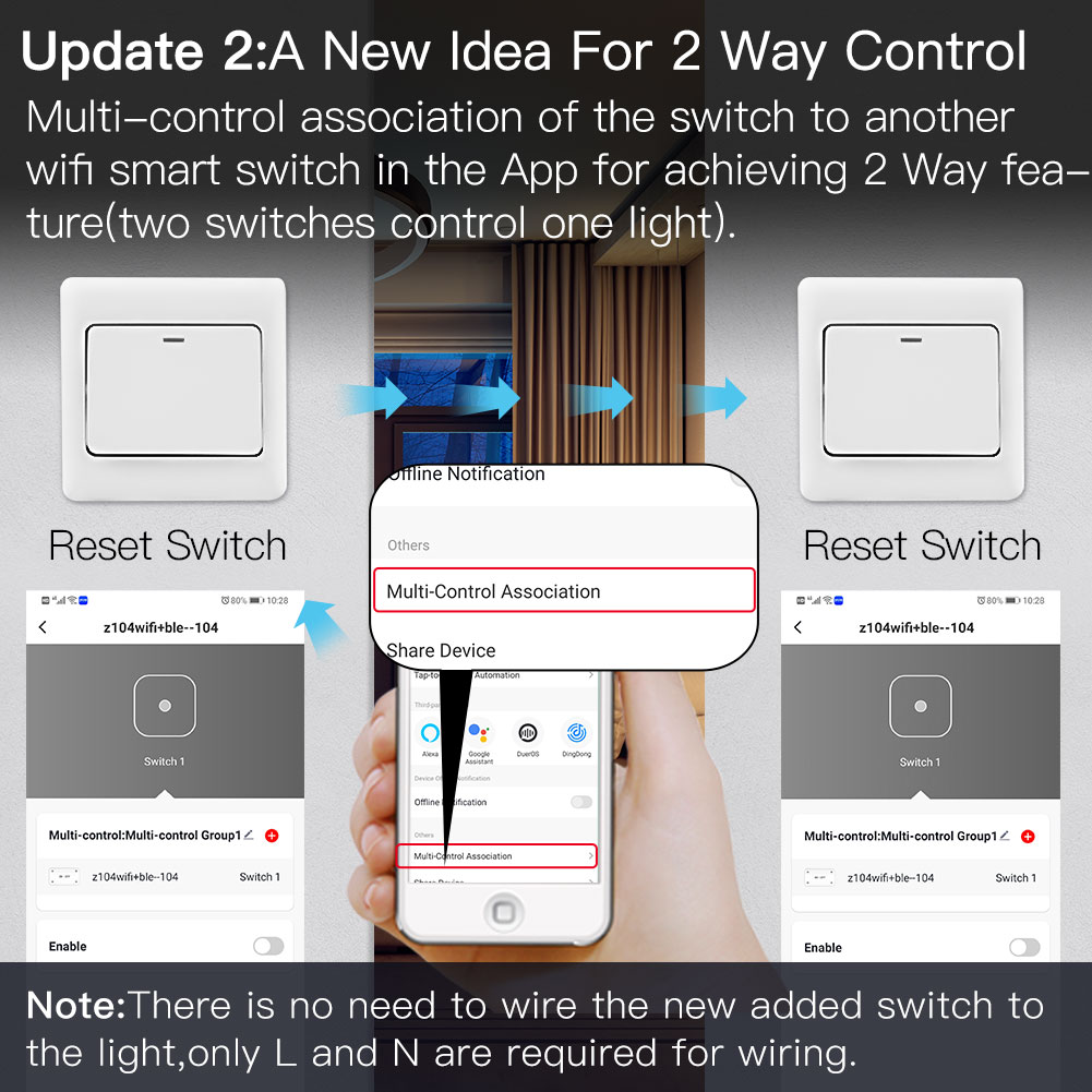 1/2ギャングライトスイッチdiyモジュールwifi rf  - Home Automation Panel Diy のレビューと価格